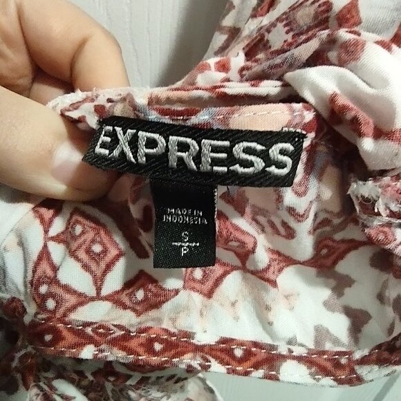 Express Pink Tribal Print Romper Size S - 3FOR$25 - - Picture 3 of 4